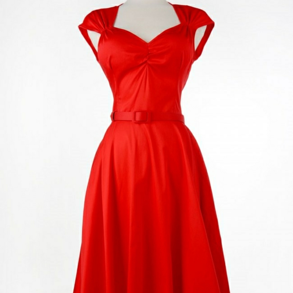 Used Pinup Couture Heidi Dress in Red S